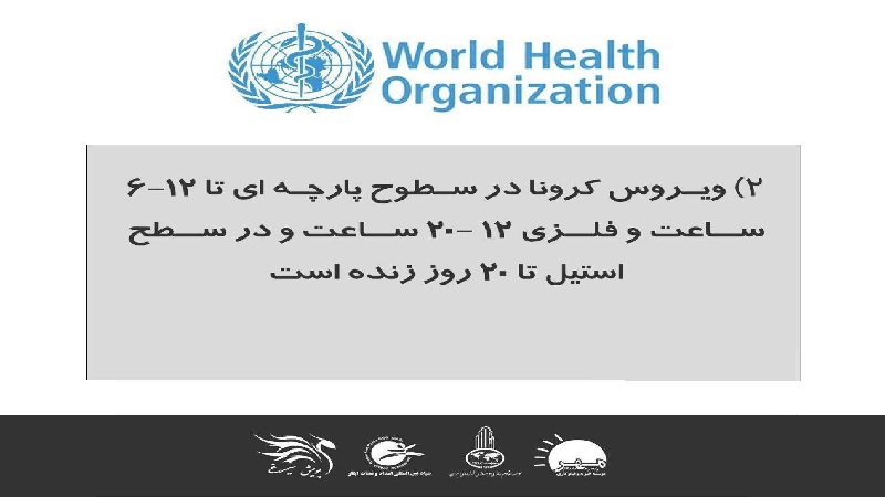 توصیه های بهداشت جهانی در رابطه با کرونا ویروس (3)