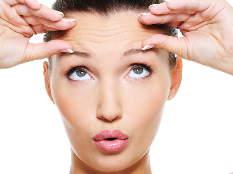 نمونه تزریق فیلر اخم